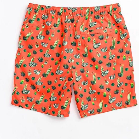 Dravus Terrapin Coral Board Shorts Red Cacti Medium - Picture 2 of 6